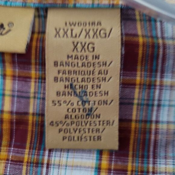 Wrangler button down shirt XXL - Picture 4 of 7